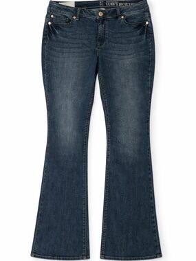 New York & Company Dark Blue Flare Jeans NWT